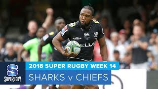 HIGHLIGHTS 2018 Super Rugby Week 14 Sharks v Chiefs [upl. by Casady]