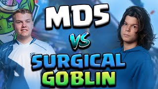 MD5 vs SURGICAL GOBLIN MODO DUELO SEM PERDER A AMIZADE NO CLASH ROYALE [upl. by Anovad]