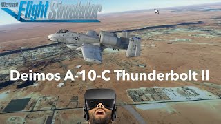 A10C Thunderbolt II in VR  Microsoft Flight Simulator  Al Asad Air Base Iraq [upl. by Eram427]