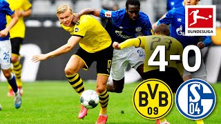 Borussia Dortmund vs FC Schalke 04 I 40 I Haaland Guerreiro amp Hazard Goals in Revierderby Win [upl. by Rizzi]