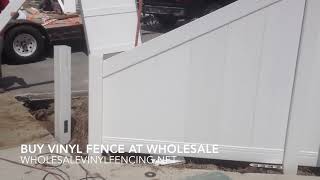 Taper Your Vinyl Fence Like A Pro Cut Down From 6Ft To 3Ft StepByStep [upl. by Cotter398]