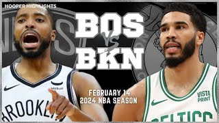 Boston Celtics vs Brooklyn Nets Full Game Highlights  Feb 14  2024 NBA Season [upl. by Gemmell196]