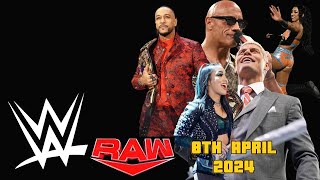 Raw 8th April 2024 In Under 5 Minutes [upl. by Towney]