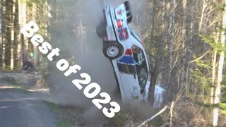 Best of Swedish Rally Crashes amp Action 2023 [upl. by Esirec]