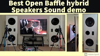 Best Open Baffle Speaker Demo 1 Hybrid with Subwoofer test Duende Song Duende ArtistBozzio [upl. by Dorsman866]