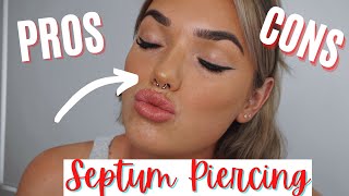 Septum Piercing Pros and Cons [upl. by Iniffit]