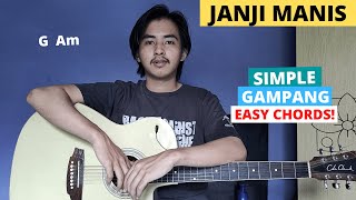 CHORD SIMPLE GAMPANG Janji Manis  Masdo Tutorial Gitar Easy Chords [upl. by Siravaj78]