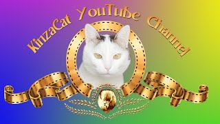 Metro Goldwyn Mayer Logo Parody with Cat  KinzaCat YouTube Channel Logo [upl. by Aliuqehs]