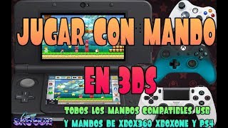 Tutorial 3DS Conectar cualquier mando a 3ds mandos PS4 Xbox360 XboxOne y mandos USB [upl. by Anila919]