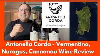 Antonella Corda  Vermentino Nuragus Cannonau Wine Review [upl. by Baumbaugh]