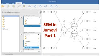 Structural equation modeling using Jamovi  Part 1 [upl. by Aralk]