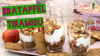 Bratapfel Tiramisu mit Spekulatius  Dessert im Glas [upl. by Zeba635]