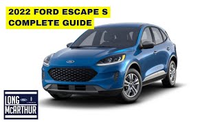 2022 FORD ESCAPE S COMPLETE GUIDE [upl. by Bettzel]