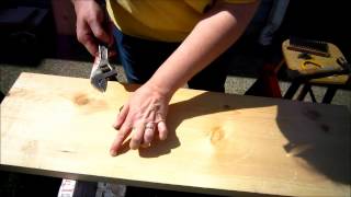 DIY How To Distress Wood Make Your Own quotReclaimed Barn Woodquot Style Stair Treads [upl. by Lebna]