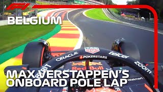 Max Verstappens Pole Lap  2023 Belgian Grand Prix  Pirelli [upl. by Naoma]