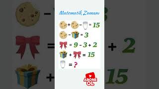 🤩 Matematik Zamanı 🤩 matematik math maths puzzle [upl. by Pippas]