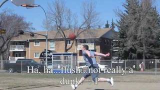 Basketball Dunks  Vertical Practice at 510quot 210 lbs [upl. by Nnaear]