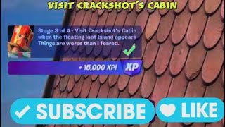 Visit Crackshots Cabin  Fortnite [upl. by Xxam]