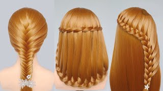 Top 3 Beautiful Hairstyles for Long Hair Girls Hairstyles for College Girls  Stunning Hairstyles [upl. by Onirotciv]