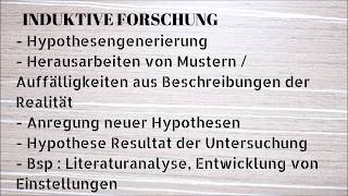 Induktive und deduktive Forschung [upl. by Yks]