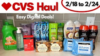 CVS Free and Cheap Digital Couponing Deals This Week  218 to 224  Easy Digital Deals [upl. by Barhos403]