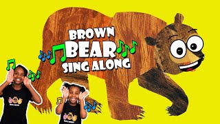 Brown Bear What Do You See  EASY Sing Along song for Children [upl. by Acceber]