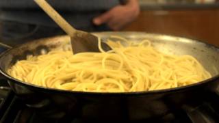 How to Quickly Cook Pasta in a Frying Pan  CHOW Tip [upl. by Akehsat463]