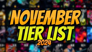 YBA NEW OFFICIAL YBA NOVEMBER SKIN TRADING TIER LIST NOVEMBER 2024 [upl. by Nac]