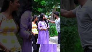 Pulling Cheek Prank On Cute Girl 😜  Wait For 🔚  Faizu Prank  shorts prank romantic funny [upl. by Yuh]