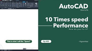 Autocad slow and poor performance mouse lag crashes freezes in Autocad  Ep 02 [upl. by Dnalra]