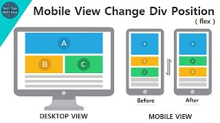 Change div position in mobile view [upl. by Lanor]