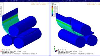 Calandratura Mappa della deformazione plastica equivalente [upl. by Nahgrom]