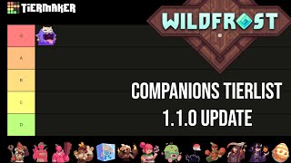 Updated Wildfrost Companions Tier List  110 [upl. by Ijies]