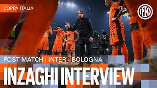 SIMONE INZAGHI INTERVIEW  INTER 12 BOLOGNA 🎙️⚫🔵 [upl. by Ijies]