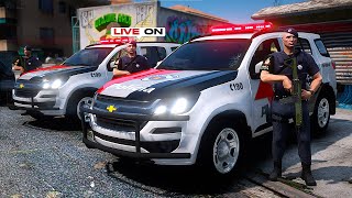 GTA RP AO VIVO  CONFRONTO com INDIVÍDUOS DENTRO DA FAVELA PMESP [upl. by Welcher]