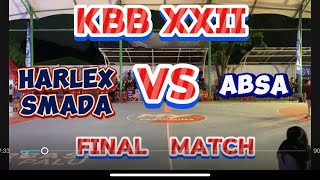 FINAL MATCH pa  ABSA VS HARLEX SMADA  kbb smansa [upl. by Narba]