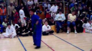 Jacob Andrew Cabreras Form April 19 2009 Shoreline Karate Championship  Anyo Isa 1 [upl. by Tosch]