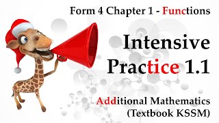 Form 4 Add Maths KSSM Chapter 1  Functions  Intensive Practice 11 [upl. by Ainar591]