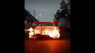 Nissan GTR r35 flames 🔥 [upl. by Nnylyaj]