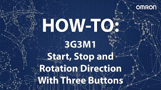 Start stop och rotationsriktning av 3G3M1 med tre knappar [upl. by Leirej]