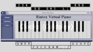 Coldplay  Clocks  Virtual Piano [upl. by Aihsekan334]