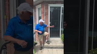 Screen door pet mesh repair testimonial screendoorrepair petscreen mississauga gta doorrepair [upl. by Burger]