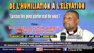 TU NE PEUX PAS HUMILIER QUELQU’UN QUE DIEU N’A PAS HUMILIE [upl. by Leuas]