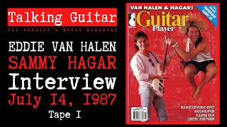 Eddie Van Halen and Sammy Hagar The 1987 Interview Part 1 [upl. by Anrak731]