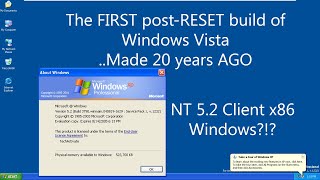 The FIRST Vista build was compiled 20 YEARS AGO [upl. by Abran]