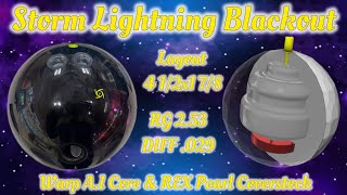 Storm Bowling Lightning Blackout Bowling Ball Review [upl. by Atteuqaj]