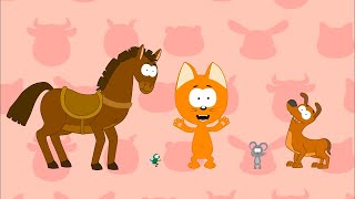 How Animals Talk  Meow Meow Kitty  song for kids [upl. by Annailuj]