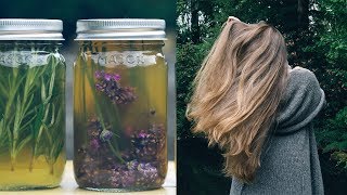 DIY HERBAL HAIR RINSES FOR HEALTHY HAIR [upl. by Naegem]