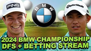 2024 BMW Championship DFS  Betting Livestream GPP Strategy Outrights Prize Picks  Underdog Props [upl. by Raimondo908]