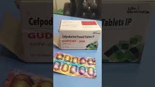 Gudcef 200 mg  Cefpodoxime proxetil 200 mg  Antibiotic medicine shorts chouhanmediplus [upl. by Retrac]